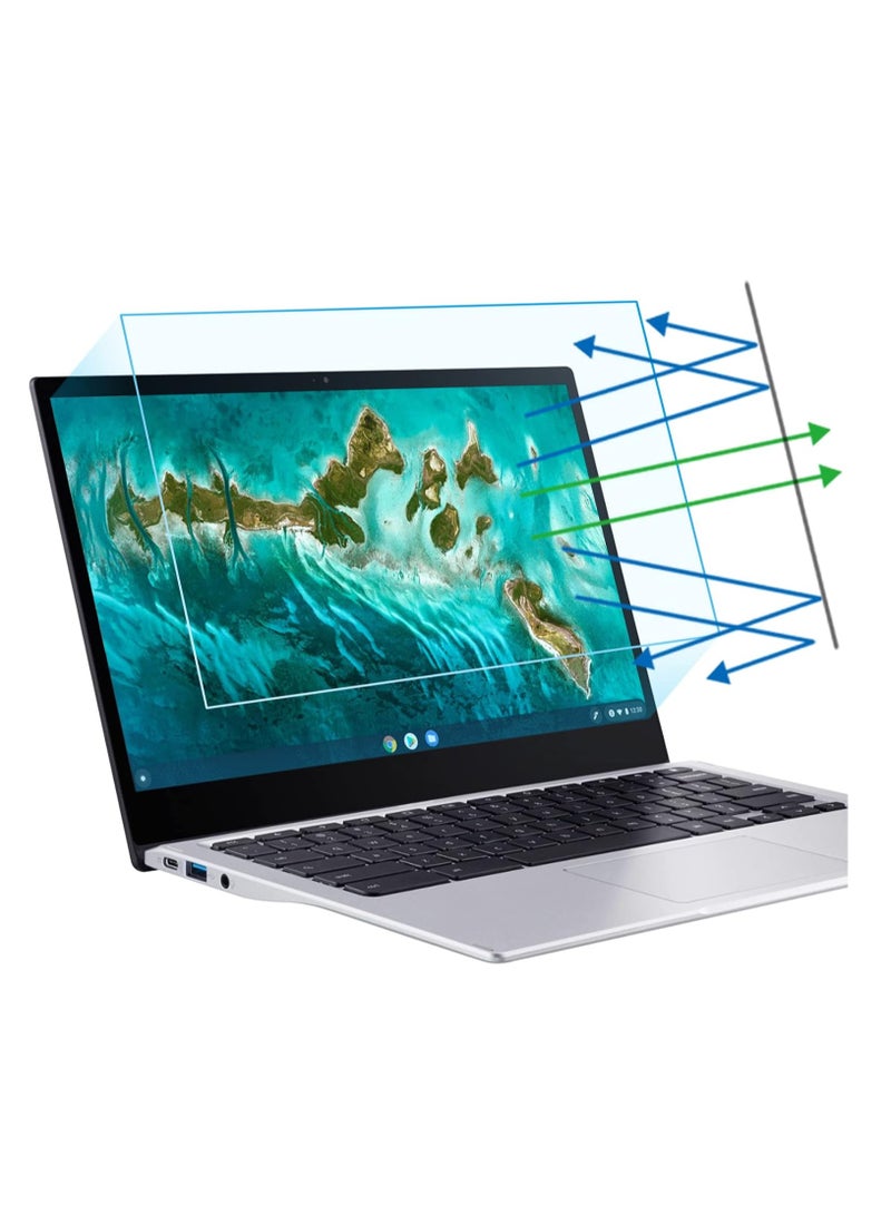 1Pc 13.3 Inch 16:9 Aspect Ratio Anti Blue Light Screen Protector, Reduce Eye Strain Matte Anti Glare Computer Screen Cover, Blue Light Blocking Screen Protector for HP/Lenovo/Dell/Acer/Asus/Samsung/Envy  - Image 1