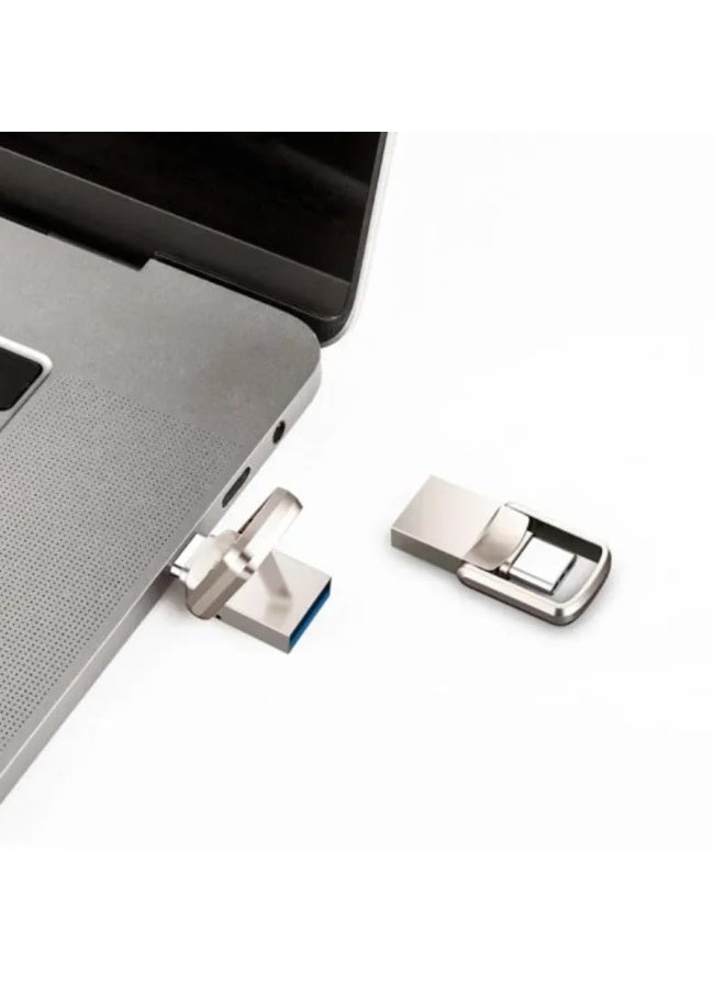 Mini USB 3.2 Type C and Type Flash Drive for Storage Expansion, Photo Backup for iPhone 15, up to 130MB/s, Metal Case and Design 64GB - Image 4