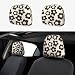 YANGDADA Vintage Groovy Flowers Cute Car Head Rest Covers 2 Piece Elastic Car Seat Headrest Protector Universal Fit Most Vehicles Auto Interior Accessories for Women Men - Image 2