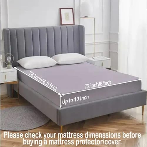Trend Mattress Protector | King Size - 78x72x8 | Waterproof, Stretchable Mattress Cover (Grey)  - Image 5