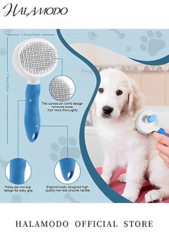 Pet Brush for Cats & Dogs Self-cleaning Cat Brush & Dog Brush Puppy Brush Pet Hair Grooming Easy Removes Loose Undercoat Fine Needle - pzsku/Z43C4E76D3409D2624E62Z/45/_/1735347960/8d6b59b7-c0fe-4fb9-bf42-5f02b2fd6b31