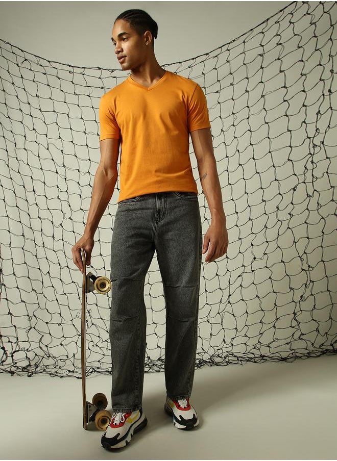 Hubberholme Men Grey Jeans - Loose Fit for Effortless Style  - Image 1