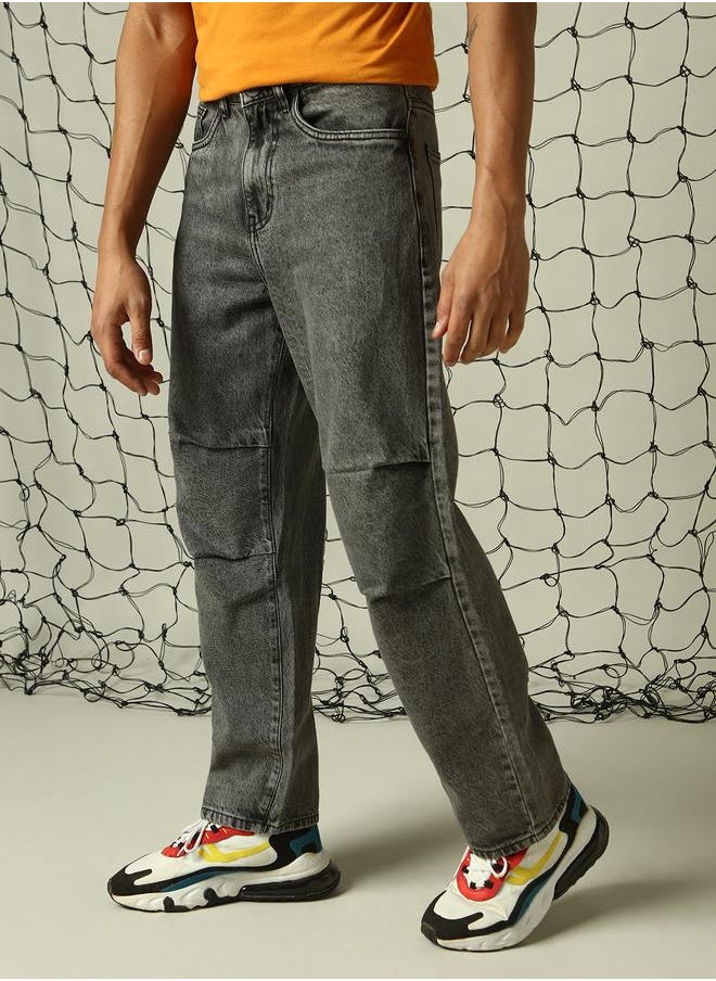 Hubberholme Men Grey Jeans - Loose Fit for Effortless Style  - Image 3