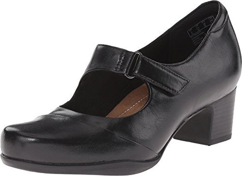Clarks Women's Rosalyn Wren Pump, Black Leather, 10 M US - Image 1