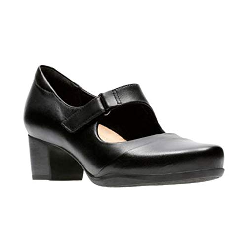 Clarks Women's Rosalyn Wren Pump, Black Leather, 10 M US - Image 4