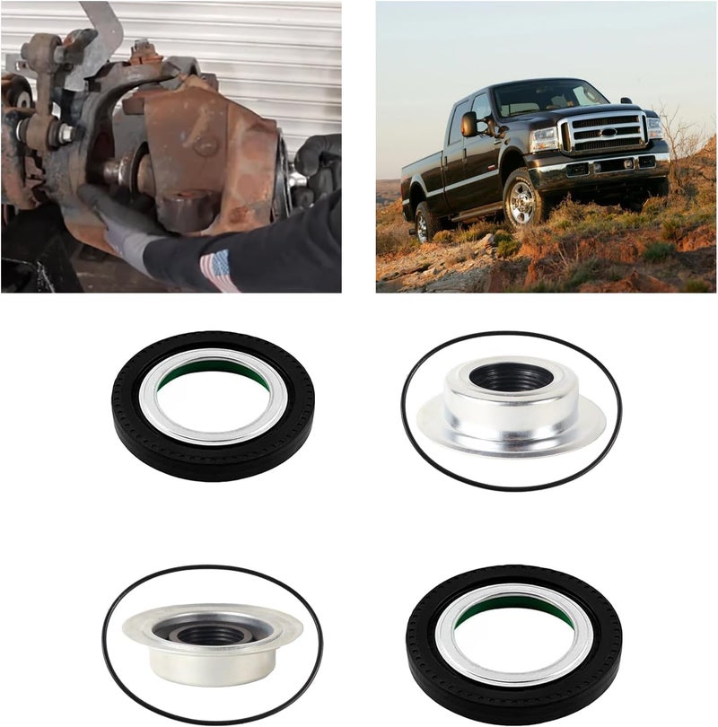 Eterpace Front Axle Vacuum Knuckle Shaft Seal & Outer Tube Dust Seals & Hub O-Rings for Ford Super Duty 2005-2019 - Image 1