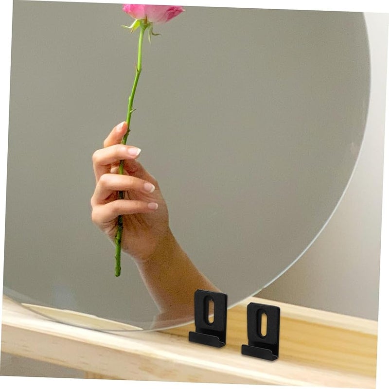 Gatuida 8pcs Strong Metal Mirror Clips 3.7X2.6X1.00CM Wall Mounting Brackets For Mirrors - Image 3