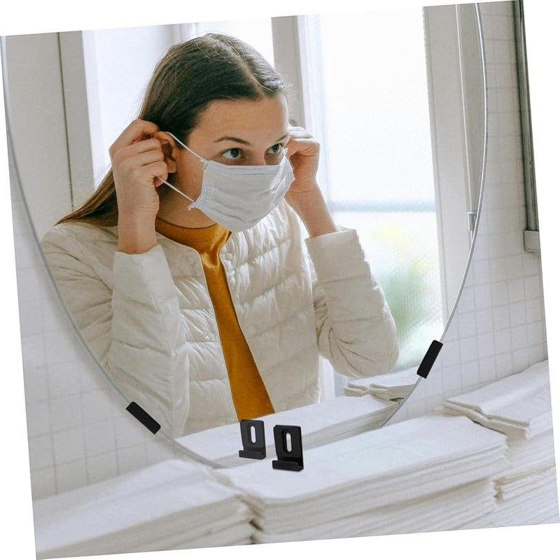 Gatuida 8pcs Strong Metal Mirror Clips 3.7X2.6X1.00CM Wall Mounting Brackets For Mirrors - Image 4