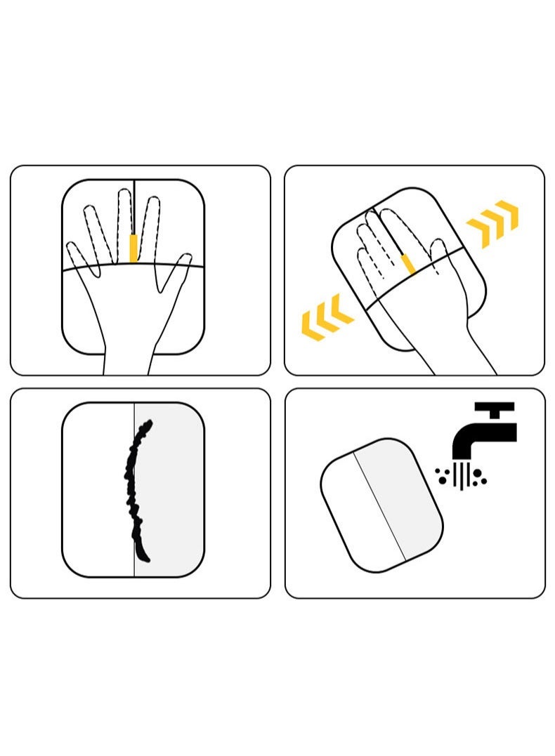 قفازات إزالة شعر الحيوانات الأليفة القابلة لإعادة الاستخدام ، قفازات إزالة الشعر الكهروستاتيكية للكلاب والقطط - Image 4