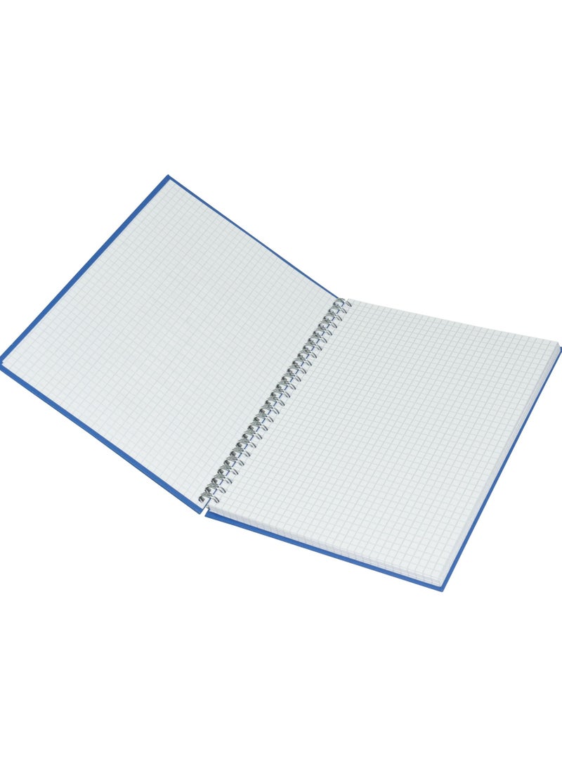 Fis Spiral Manuscript Notebook, 5MM Square Lines, B5 (17.6x25 CM) 2 Quire (96 Sheets) - FSMNB52Q5MSB - Image 2
