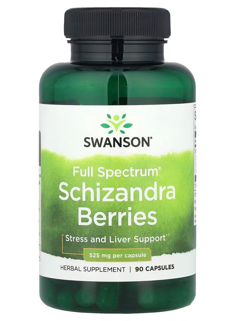 سوانسون، توت شيزاندرا كامل الطيف®، 525 مجم، 90 كبسولة