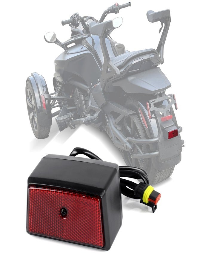 مصباح لوحة ترخيص KAKABAS لدراجة Can-Am Spyder، مجموعة مصباح لوحة ترخيص LED لجميع موديلات Can-Am Spyder F3 | بديل رقم 710003348، مقاوم للماء بمعيار IP67 (قطعة واحدة) - Image 1