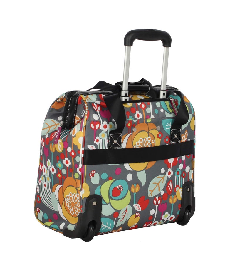 Lily Bloom Design Pattern Carry on Bag Wheeled Cabin Tote (Bliss) - Image 3