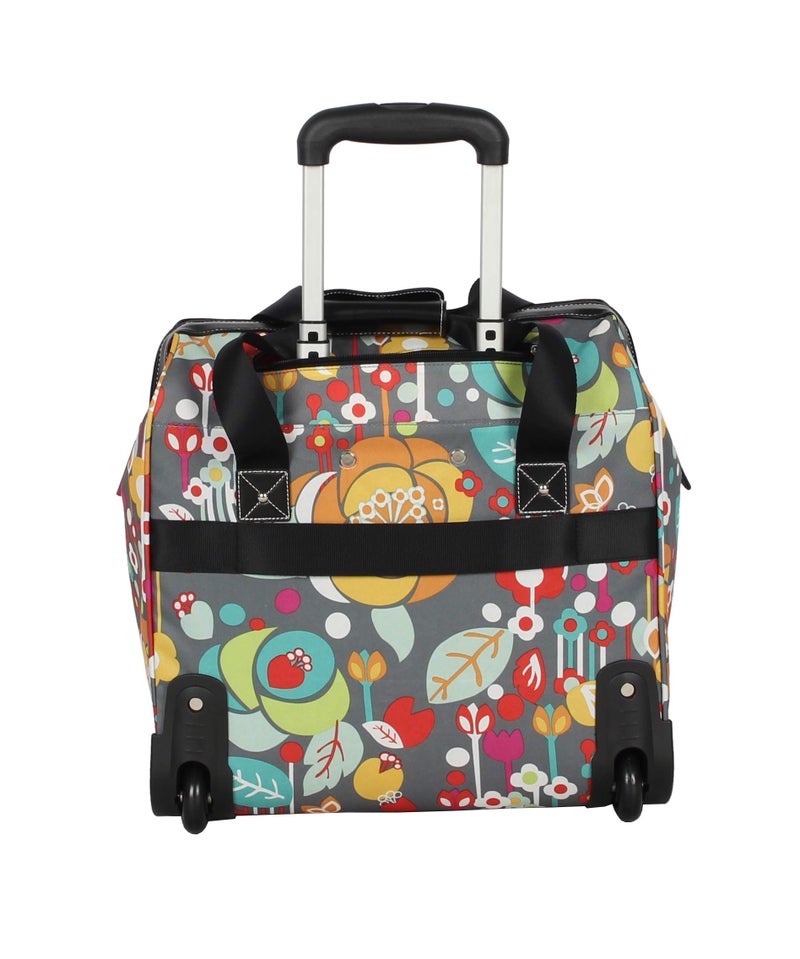 Lily Bloom Design Pattern Carry on Bag Wheeled Cabin Tote (Bliss) - Image 4