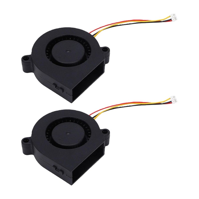YUEHISY 2Pcs Hotend Cooling Fan Fit U1 3D Printer Print Head Dual Ball Bearing Quiet 5015 Blower - Image 3
