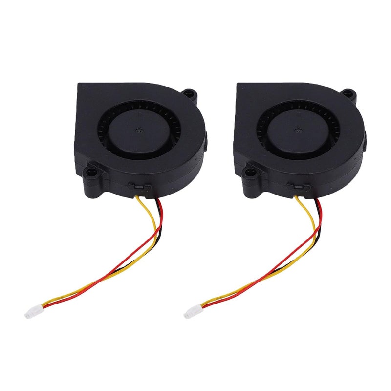 YUEHISY 2Pcs Hotend Cooling Fan Fit U1 3D Printer Print Head Dual Ball Bearing Quiet 5015 Blower - Image 1