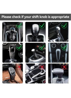 GUDOO Shift Knob Hoodie Car Shift Knob Cover Gear Sweater Gear Stick Hoodie Protector Decoration Auto Interior Accessories (Black)  - Image 5
