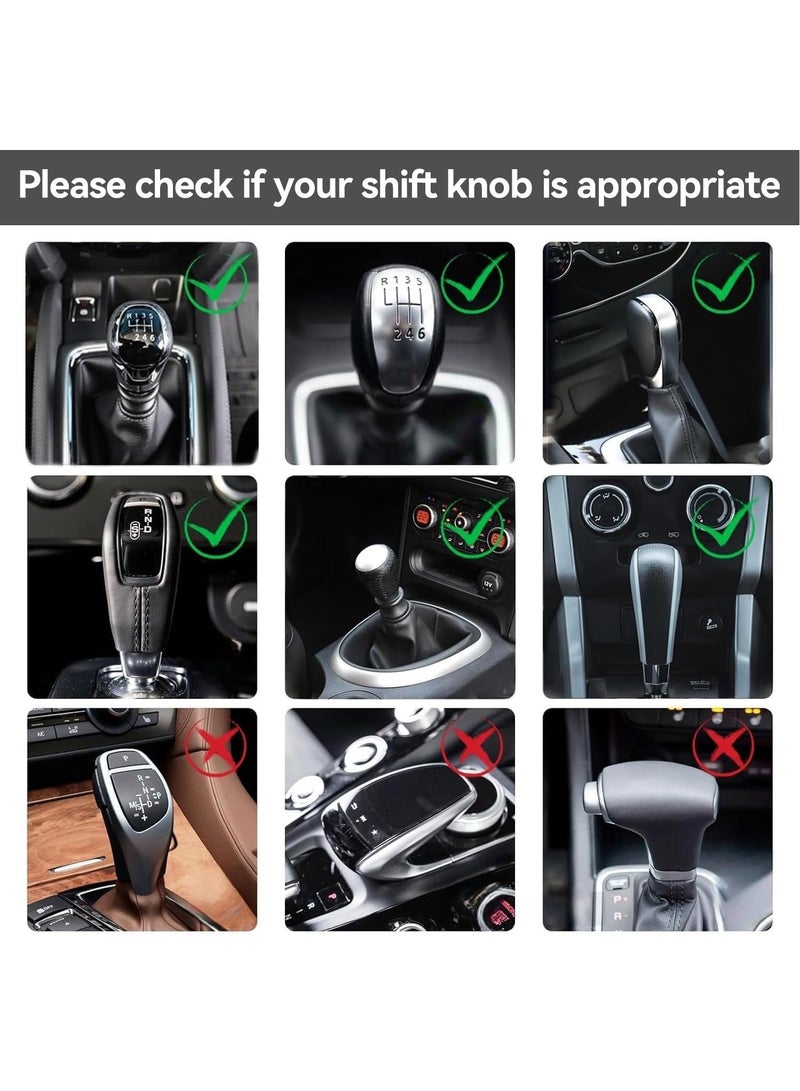 GUDOO Shift Knob Hoodie Car Shift Knob Cover Gear Sweater Gear Stick Hoodie Protector Decoration Auto Interior Accessories (Black) - Image 5