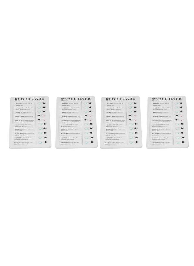 Thoraya - 4pcs Checklist Board DIY Production Recyclable Portable Chore Checklist Detachable Chore Chart for DIY Message Travel Plan ELDER CARE - Image 1
