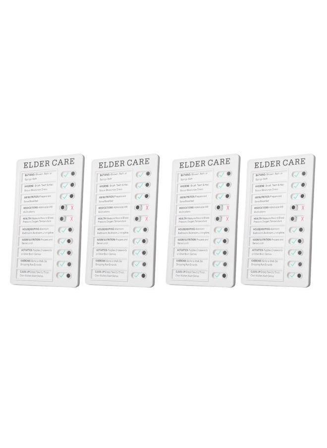 Thoraya - 4pcs Checklist Board DIY Production Recyclable Portable Chore Checklist Detachable Chore Chart for DIY Message Travel Plan ELDER CARE - Image 1
