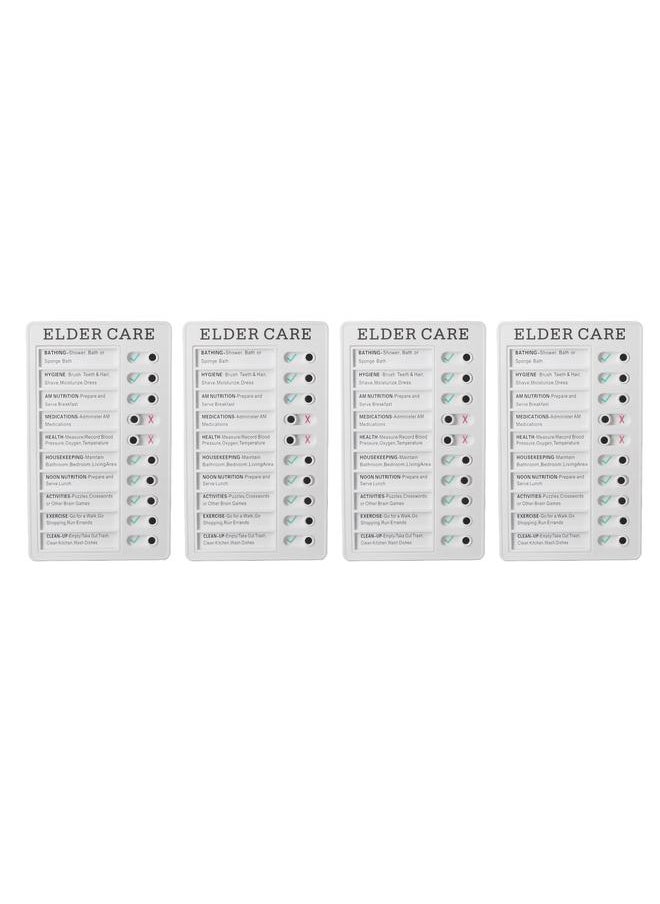 Thoraya - 4pcs Checklist Board DIY Production Recyclable Portable Chore Checklist Detachable Chore Chart for DIY Message Travel Plan ELDER CARE - Image 1