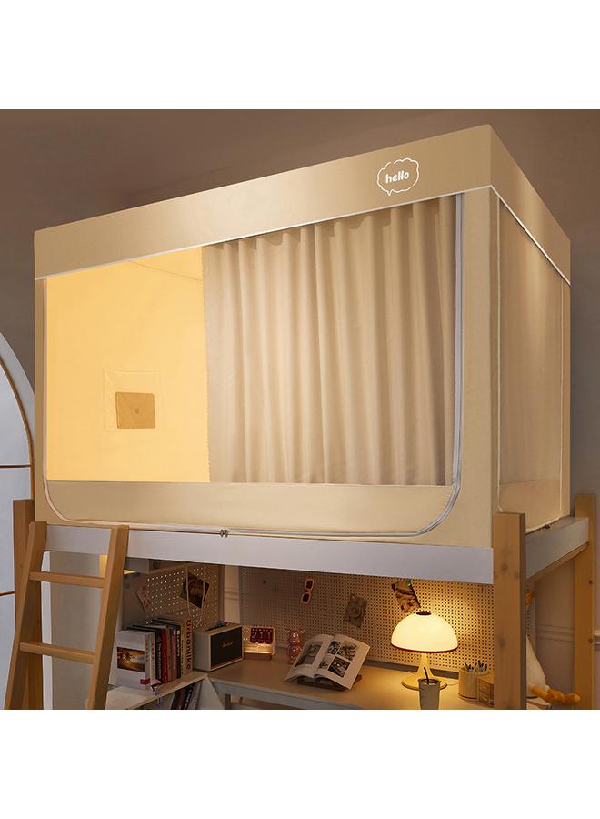 Bluejw Strong Shading Bed Curtain Student Dormitory Room Color Mosquito Net Integrated 2 M Long Upper And Lower Bunk Universal 90x 200 Uncoated - Image 1