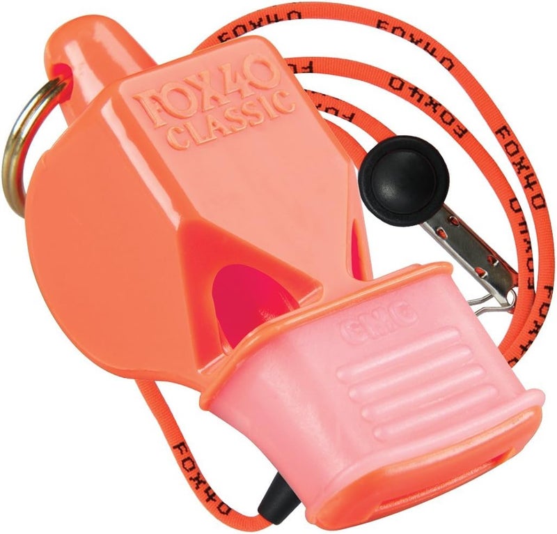 FOX40 Fox 40 CMG Whistle with Cushioned Mouth Grip  Orange - Image 1