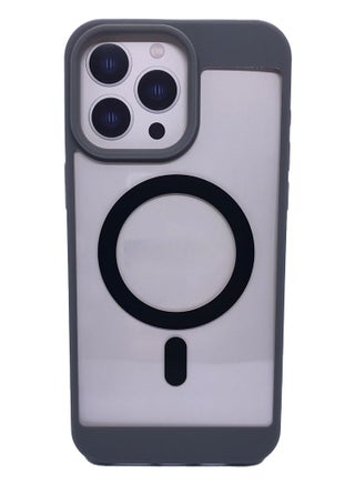 Magnetic transparent iPhone 12 Pro /12 case supports MagSafe charging  for iPhone 12 Pro /12 -Grey - pzsku/Z43C58BF1215CFAF88941Z/45/_/1732493399/7fe1f052-1a9e-4008-b1e5-c2804fd44395