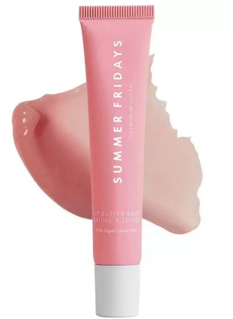 SUMMER FRIDAYS Summer Fridays Lip er Balm - Conditioning Lip Mask and Lip Balm for Instant Moisture, Shine and Hydration - Sheer-Tinted, Soothing Lip Care - Pink Sugar  - Image 1