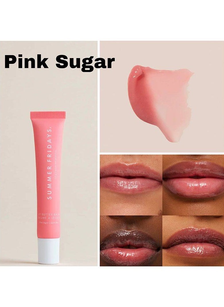 SUMMER FRIDAYS Summer Fridays Lip er Balm - Conditioning Lip Mask and Lip Balm for Instant Moisture, Shine and Hydration - Sheer-Tinted, Soothing Lip Care - Pink Sugar  - Image 3
