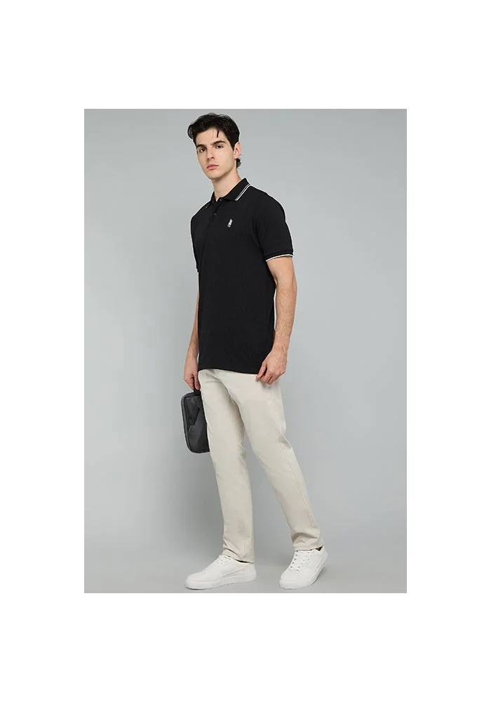 R&b  Solid Slim Fit Pants with Button Closure for Men | Best Price UAE