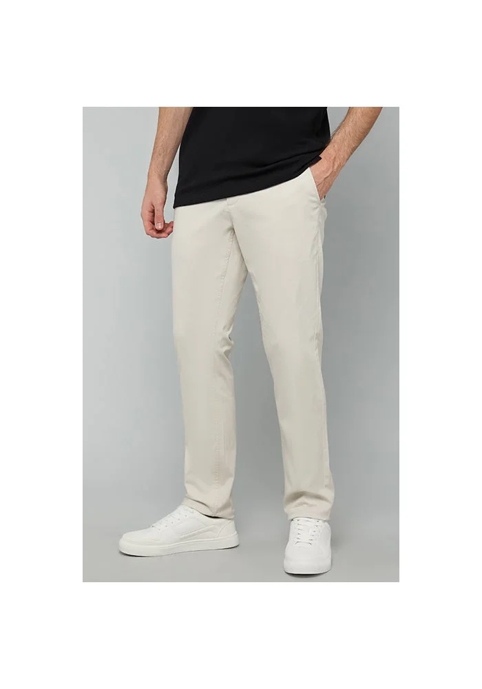 R&b  Solid Slim Fit Pants with Button Closure for Men | Best Price UAE
