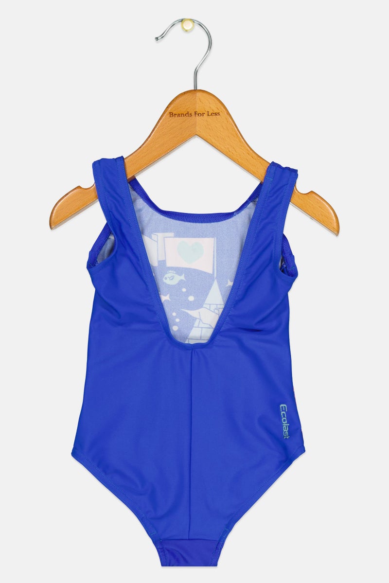 ZOGGS Toddlers Girl Graphic Print Sleeveless One Piece Swimsuit, Multicolor - Image 2