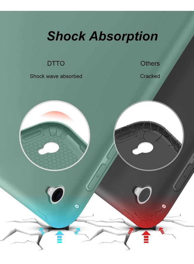 DTTO for iPad Air 2 Case (2014 Released), Ultra Slim Lightweight Smart Case Trifold Stand with Flexible Soft TPU Back Cover for Apple iPad Air 2 (Model A1566/A1567), Midnight Green - Image 4