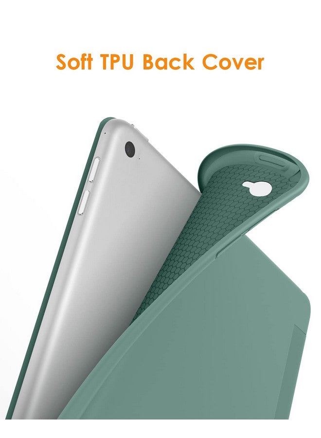 DTTO for iPad Air 2 Case (2014 Released), Ultra Slim Lightweight Smart Case Trifold Stand with Flexible Soft TPU Back Cover for Apple iPad Air 2 (Model A1566/A1567), Midnight Green - Image 3
