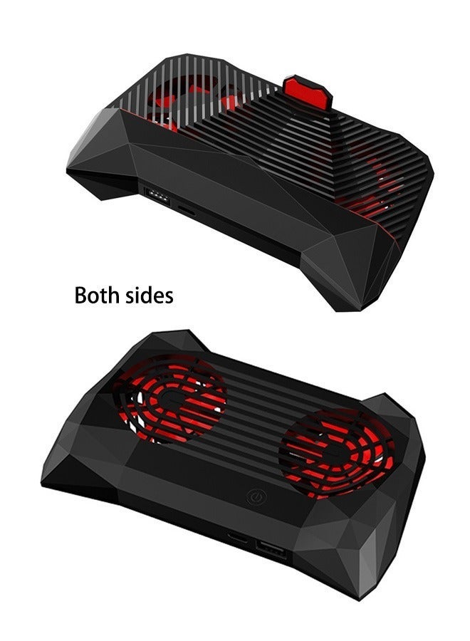 DUNISO Cell Phone Cooler, Mobile Radiator with USB Rechargeable, Fast Cooling Phone Gamepad for Playing Games Watching Videos, Cooler Controller Compatible for Universal iPhone/Android Smartphone - Image 4