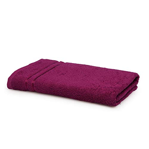 Welspun 100% Cotton Quik Dry Bath Towel | High Absorbency Super Soft, Fast Drying Towels for Bath | 380 GSM Large Size 1 Piece Bath Towel for Men and Women | Sized 70cm X 150cm, Magenta - Image 4