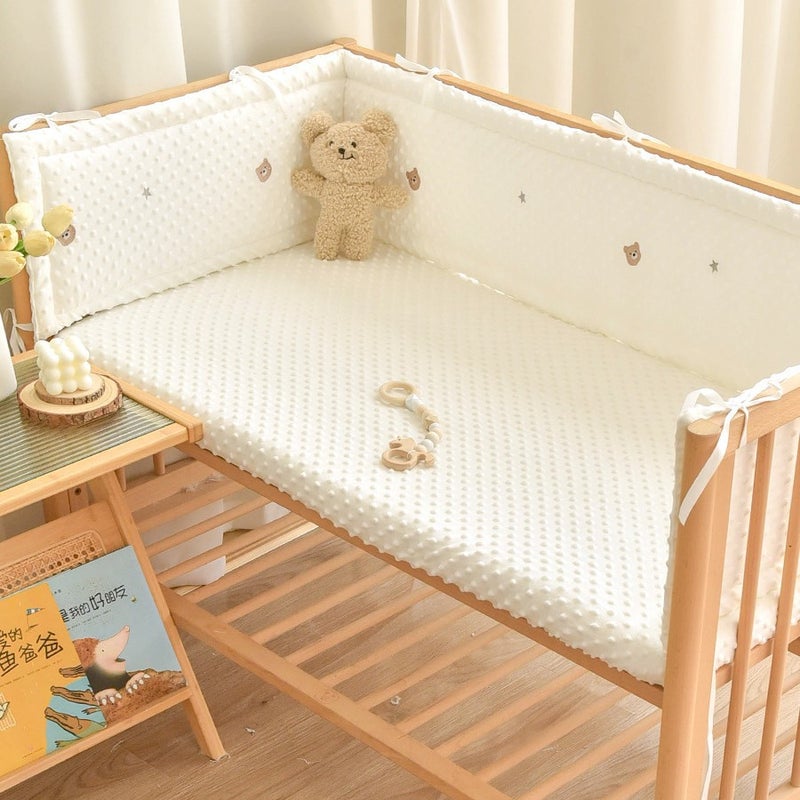 Crib Scarlet Bean Bed Rely On Anti-Collision Cushioning Soft Bag Baby Comfort Children'S Bed Splicing Bed Enclosure One-Piece Pack - Image 1