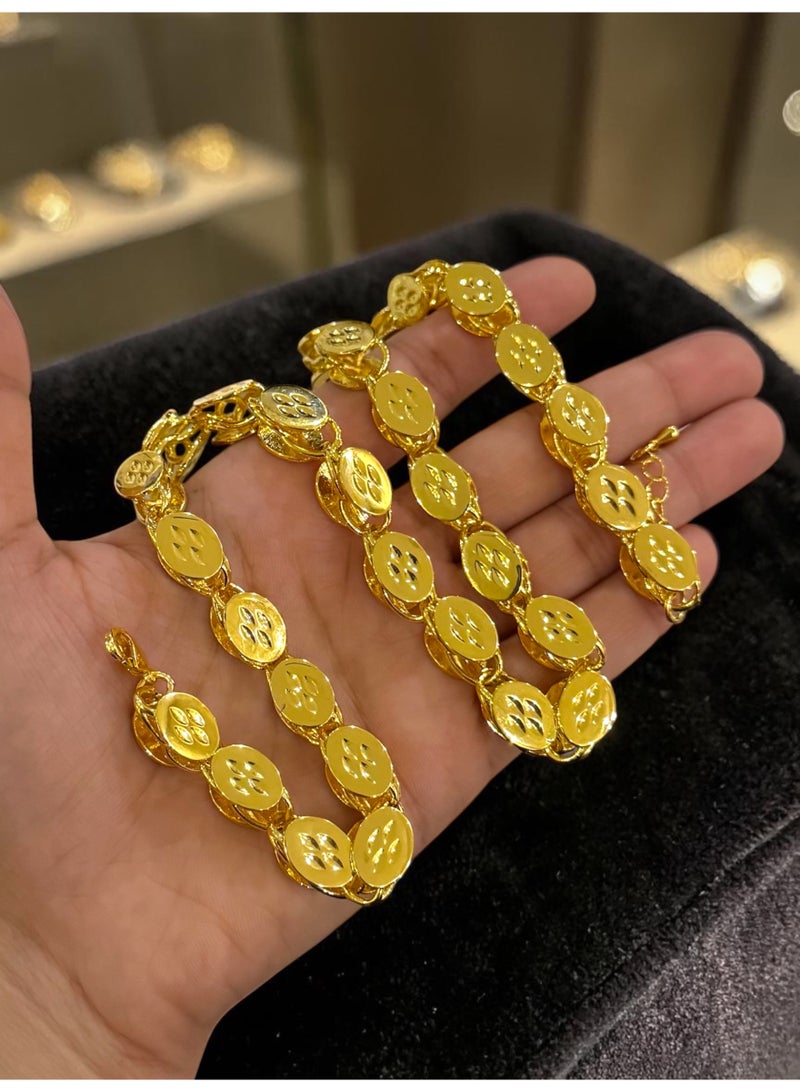 GOLDMAX 24k Gold Plated Necklace For Women Size 50cm With Gift Box - Image 2
