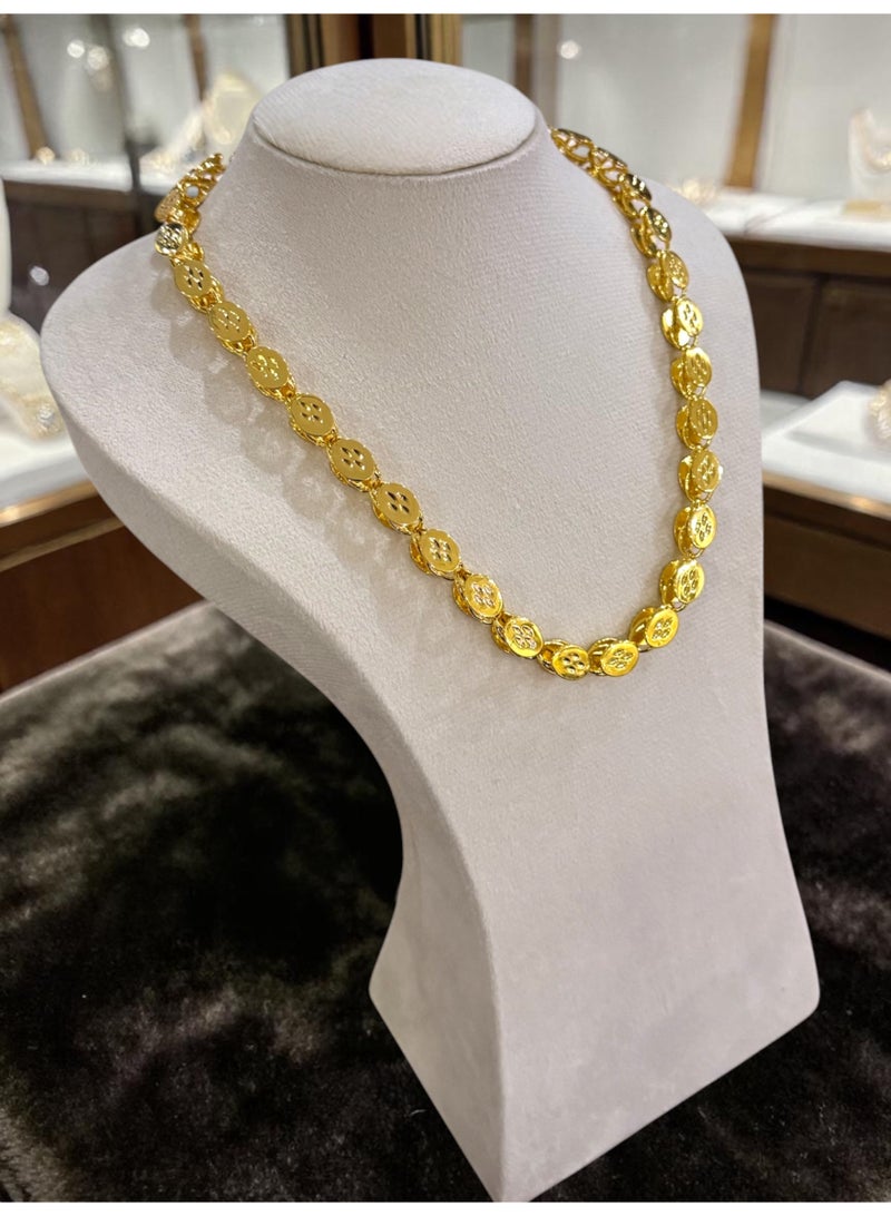 GOLDMAX 24k Gold Plated Necklace For Women Size 50cm With Gift Box - Image 3