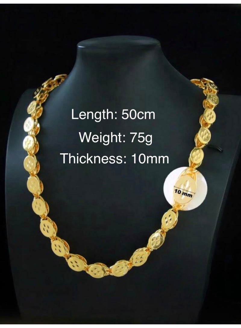 GOLDMAX 24k Gold Plated Necklace For Women Size 50cm With Gift Box - Image 4