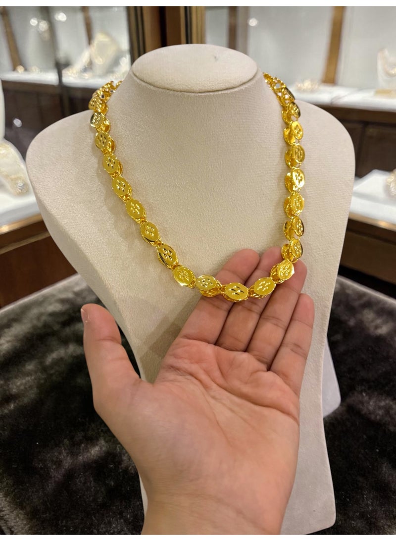 GOLDMAX 24k Gold Plated Necklace For Women Size 50cm With Gift Box - Image 1