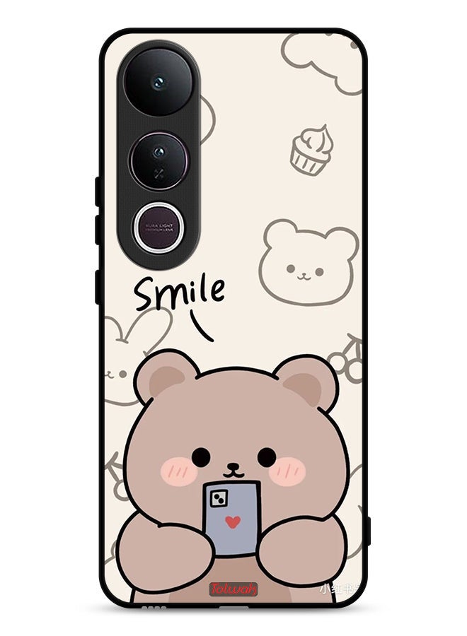 Tolwak Vivo V50 Lite Protective Case Cover Smile Bear Art