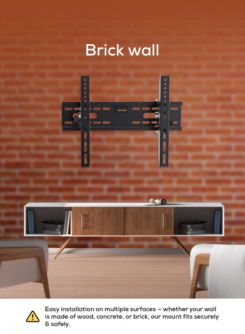 Stargold Tilting TV Wall Mount, Heavy Duty TV Bracket Adjustable for 17-55Inch LED LCD PLASMA & Flat Screen, Black - Image 4