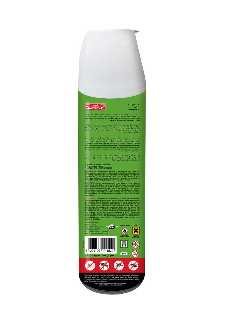 FAMIPRO  - Insect Killer Green 3x400ml - Effective Indoor and Outdoor Pest Control - Image 1