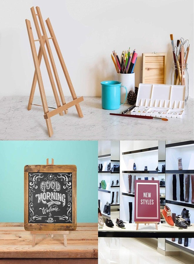 Prescent 15 Inch A-Frame Wooden Easel Stand for Painting, Business Display, Photos, and Much More - Image 5