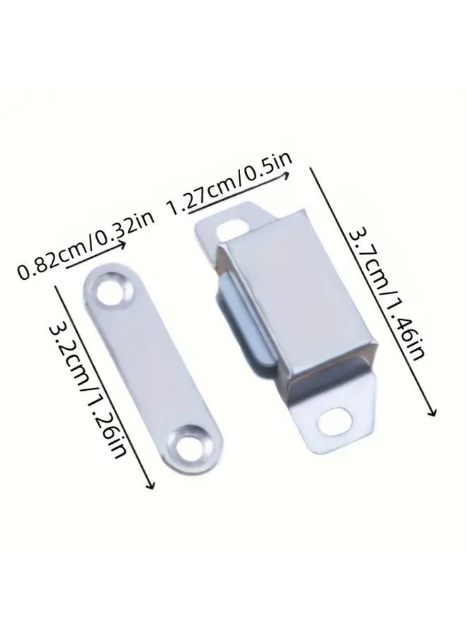4pcs 304 Stainless Steel Magnetic Cabinet Magnets Anti Collision Door Catch Latch Hardware Set - Image 4