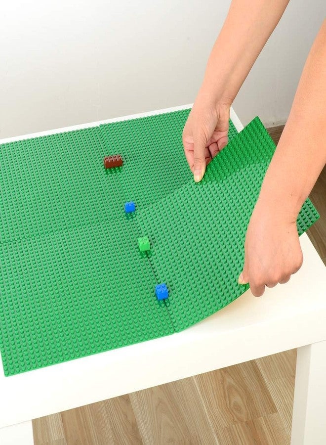 MIMAX Peel-and-Stick Baseplates 10PCS (10"x10"), Toy Building Brick Blocks Base Plates, Self Adhesive Baseplate for All Major Brands, Build On Table Wall (Black & White & Blue & Green & Light Gray) - Image 4