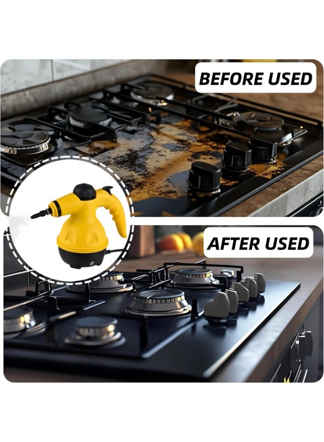 Portable Handheld Steam Cleaner 1000w Multifunctional High Temperature With 9 Pieces Accessories Suitable For Kitchen Sofa Bathroom Window - Image 5