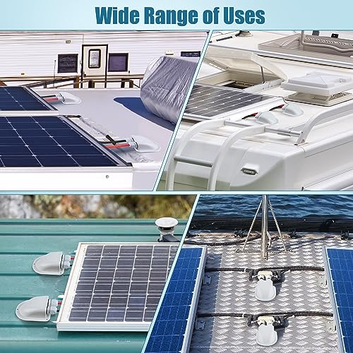Enhon 2 Pack Solar Cable Entry Gland, Weather Resistant Solar Gland, Dual Cable Entry Housing for All Types 3mm² to 10mm² RV, Caravan, Marine, Boat, Cabin (White) - Image 4